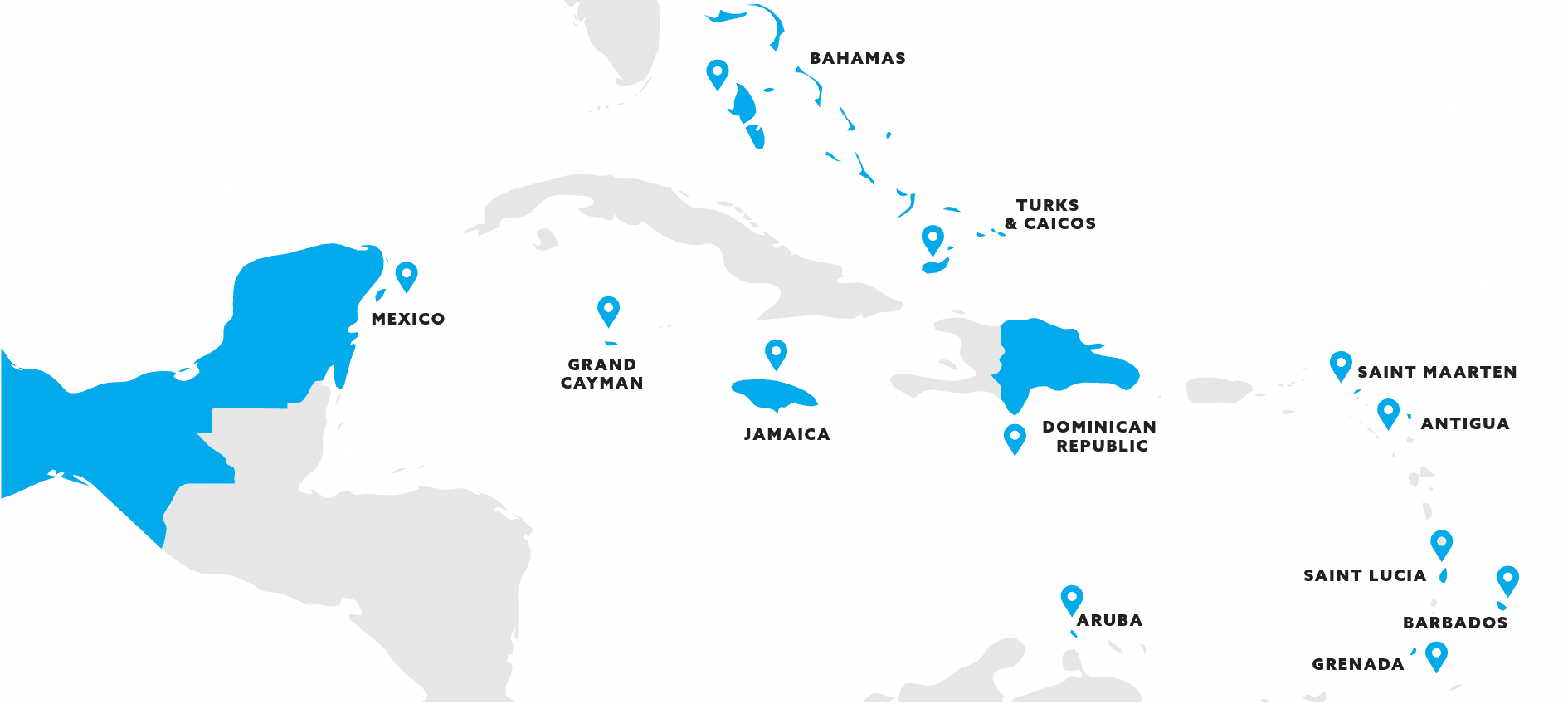 Island Routes Caribbean Map