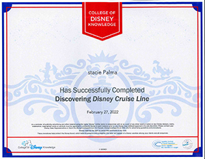 Disney Cruise Line 2022