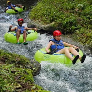 tubing on a river