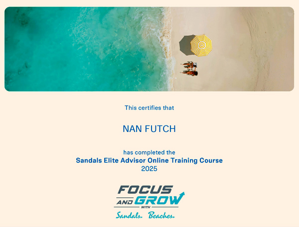 Nan Futch Sandals Elite Advisor 2025